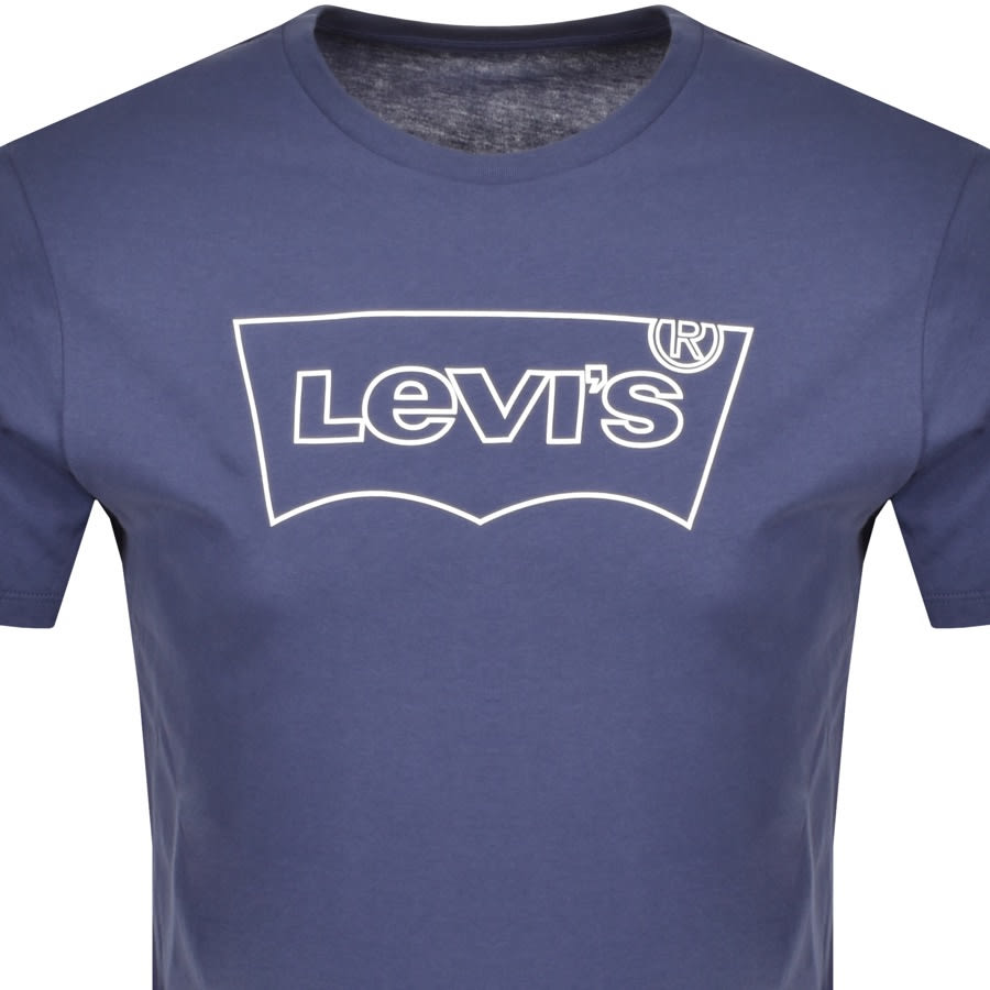 Alternative Image for ProductLevis Logo Crew Neck T Shirt Blue2